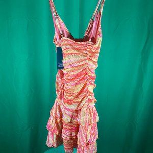 Wild Fable Women's Pink Zig-Zag Sleeveless Dress Size Small